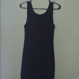 Netted Overlay Body Con dress